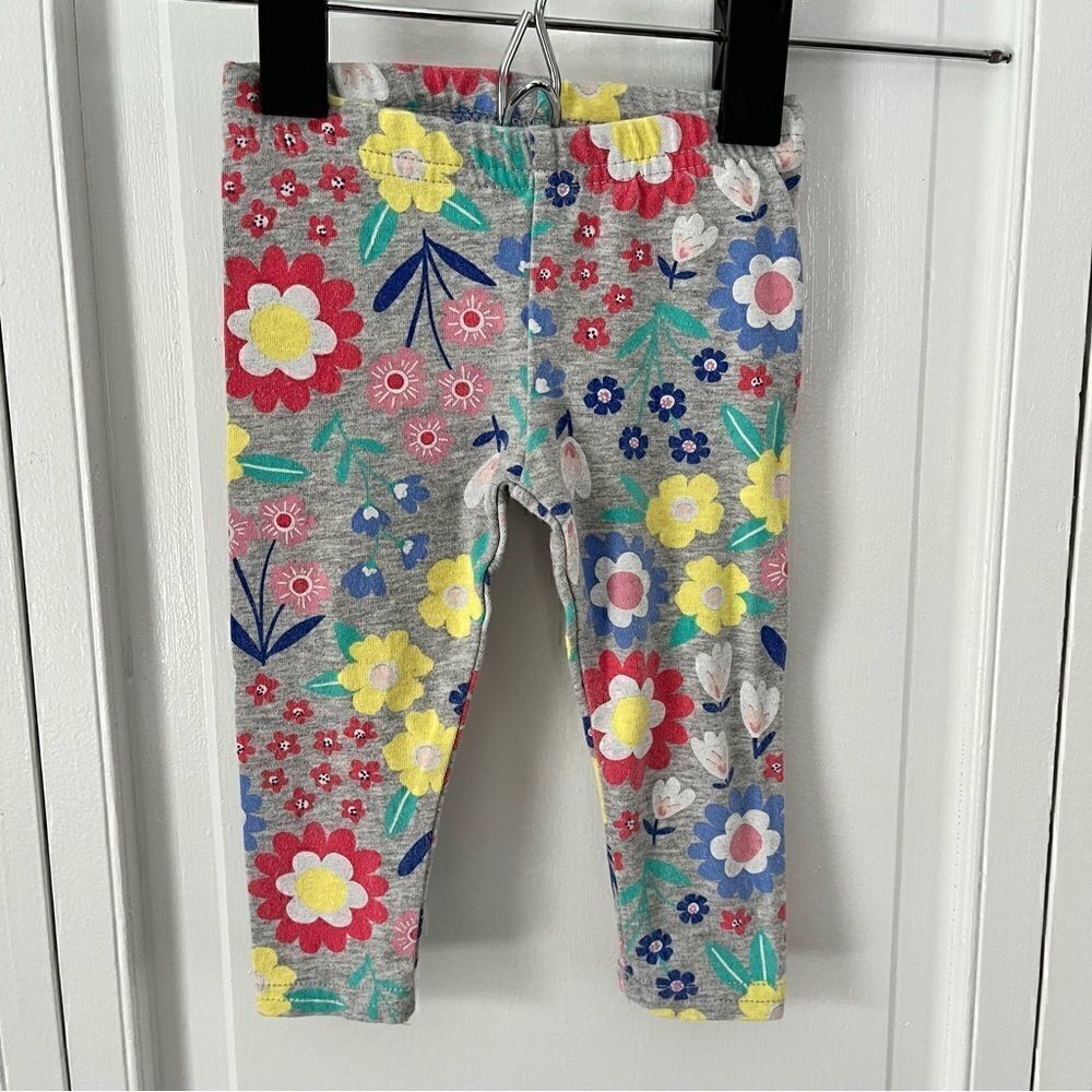 Carter's Girls Bunny In Yellow Raincoat and Floral Pants Outfit SET Size 6m - Picture 5 of 10